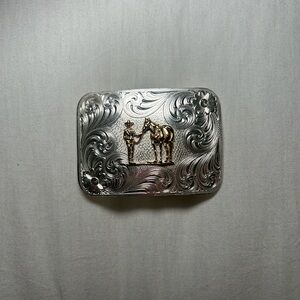 Montana Silversmiths Silver and Gold Kids Belt Buckle